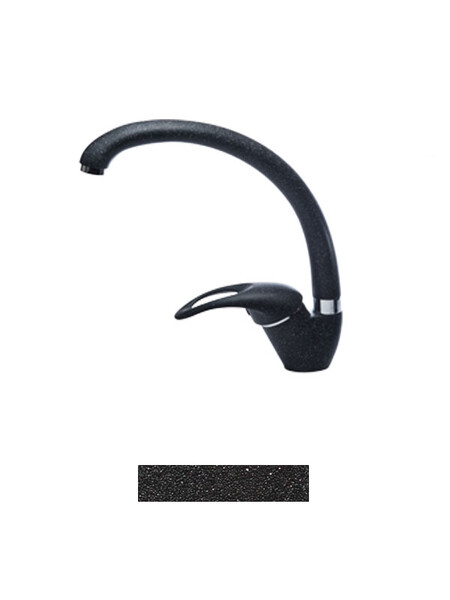 Смеситель Кухня GRANICOM 003 высокий излив (антрацит), 35 картридж