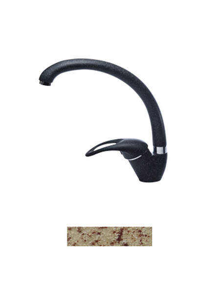 Смеситель Кухня GRANICOM 003 высокий излив (кремовый), 35 картридж