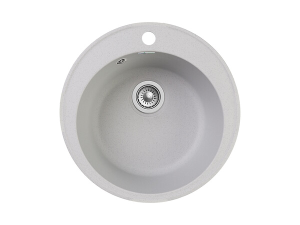 Мойка для кухни GranFest QUARZ GF-QUARZ 08 РОНДО D=480 мм без сифона (08 серый)