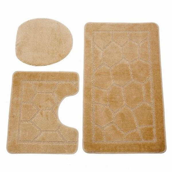 Коврик д/ванны 3 предм. ZALEL 60*100 бежевый Турция