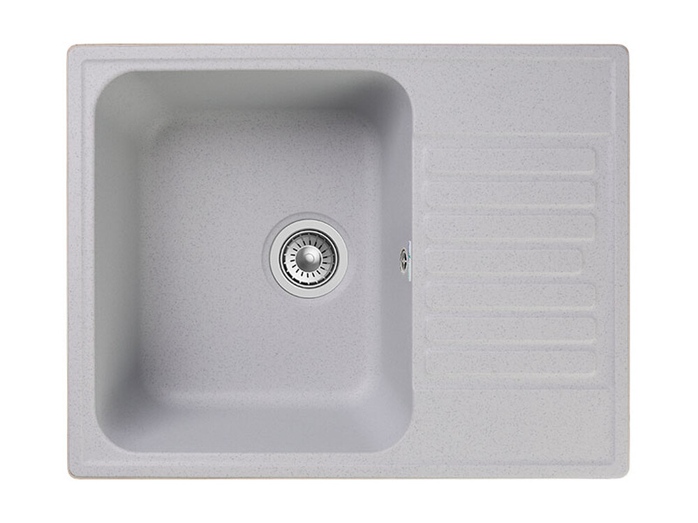 Мойка для кухни GranFest QUARZ GF-QUARZ 13 СТАНДАРТ 1 чаша без сифона (13 серый)