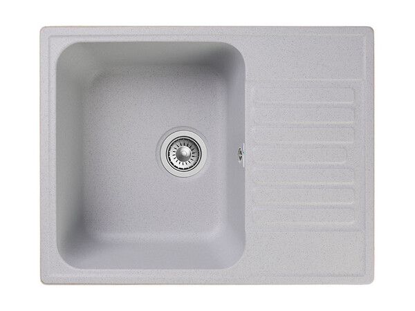 Мойка для кухни GranFest QUARZ GF-QUARZ 13 СТАНДАРТ 1 чаша без сифона (13 серый)