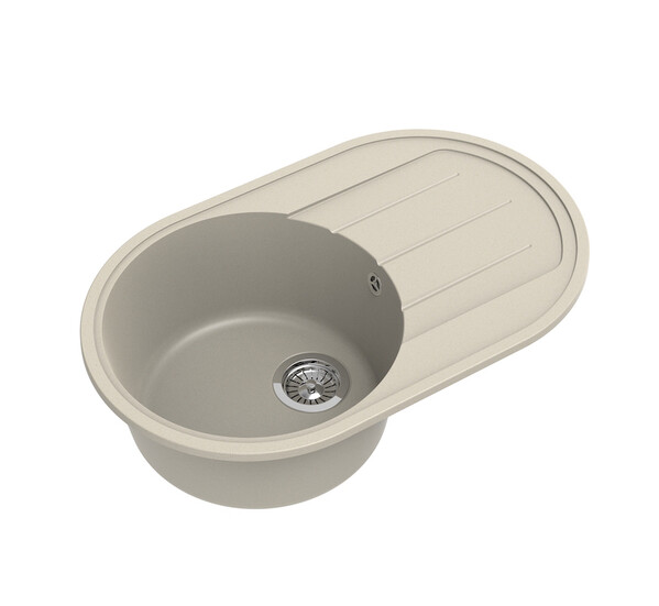 Мойка EWIGSTEIN Elegant R50F 762*480 чаша +крыло (темно-бежевый)