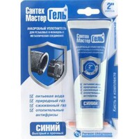 Герметик анаэробный СантехмастерГель Синий, тюбик 60г, блистер (1/8"- 2")