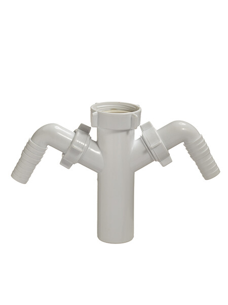 А-4176 Патрубок ОРИО 1 1/2" х 40 с двумя отводоми для с/м