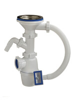 А-4012 Сифон бутылочный ОРИО 3 1/2" х 40 с переливом, с одвод с/м