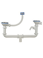 А-40092-1 Набор ОРИО для двойного сифона 3 1/2 х 40, с переливом и одним отводом