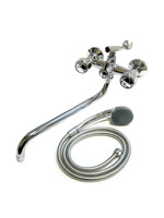 Смеситель Ванна DIABLO (рег.№377092) LUX-K46 1/2 м/к толстый нос, перекл. кран букса (400-R) Пента 