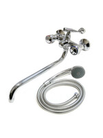 Смеситель Ванна DIABLO (рег.№377092) LUX-K76 1/2 м/к толстый нос, перекл. кран букса (400-R) Луна АКЦИЯ!!!!