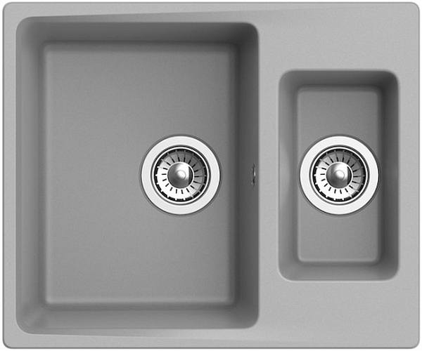 Мойка EWIGSTEIN Gerd 60K (серый металлик) 1,5 чаши 600*500 мм