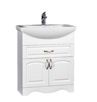 Подстолье SANTREK HOME "Лаура-70" (Белый) 2 двери, 1 ящик под умывальник "Балтика-70" 660х800х315