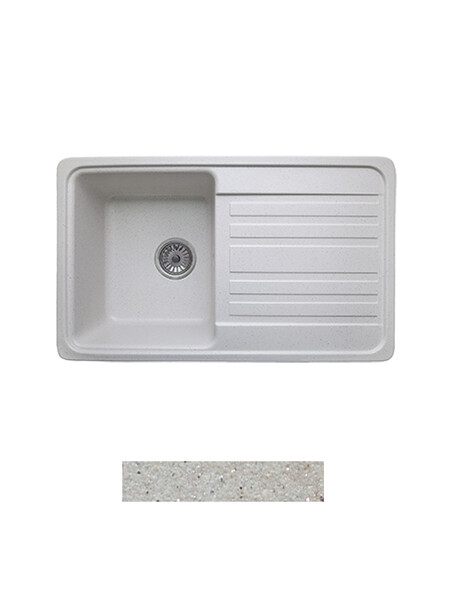 Мойка GRANICOM G-010 (755*455мм), 1 чаша+крыло (серебристый)