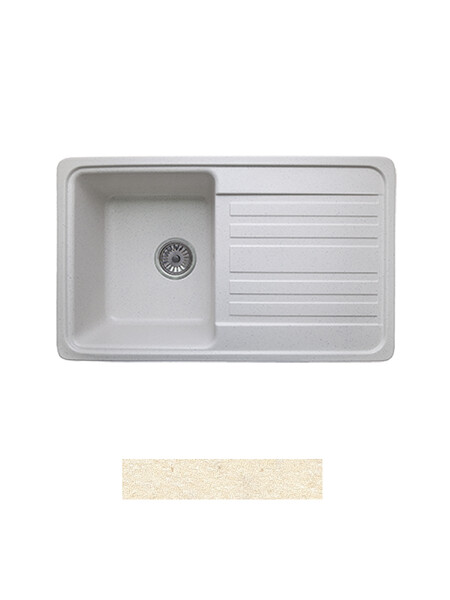 Мойка GRANICOM G-010 (755*455мм), 1 чаша+крыло (шампань)