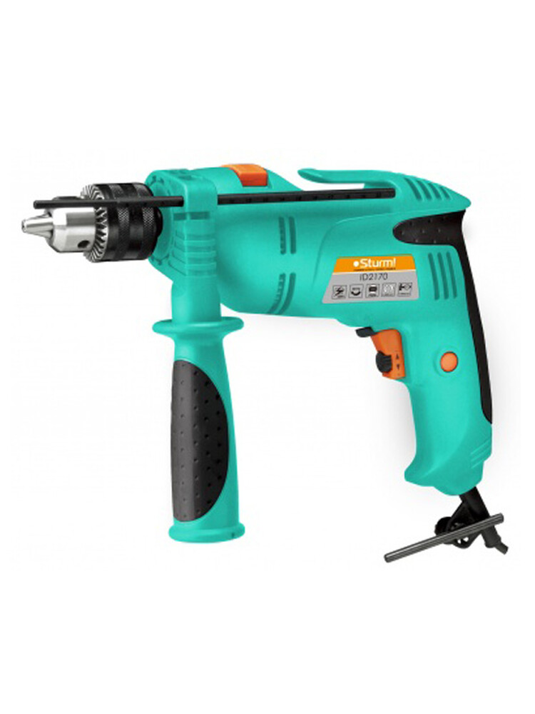 ID2170 Дрель ударная Sturm, 700 Вт, 0-2800 об/мин, 0-44800 уд/мин, регул обор, патрон 13мм