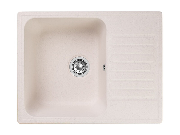 Мойка для кухни GranFest QUARZ GF-QUARZ 13 СТАНДАРТ 1 чаша без сифона (13 белый)