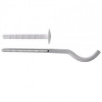 Кронштейн для радиатора анкерный с дюбелем круглый 10х200 для чугунных