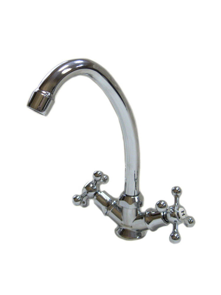 Смеситель Кухня DIABLO (рег.№377092) 1/2 м/к (090-R 11) пласт. маховик Крест 