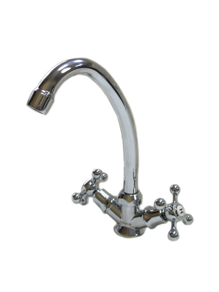 Смеситель Кухня DIABLO (рег.№377092) 1/2 м/к (090-R 11) пласт. маховик Крест 