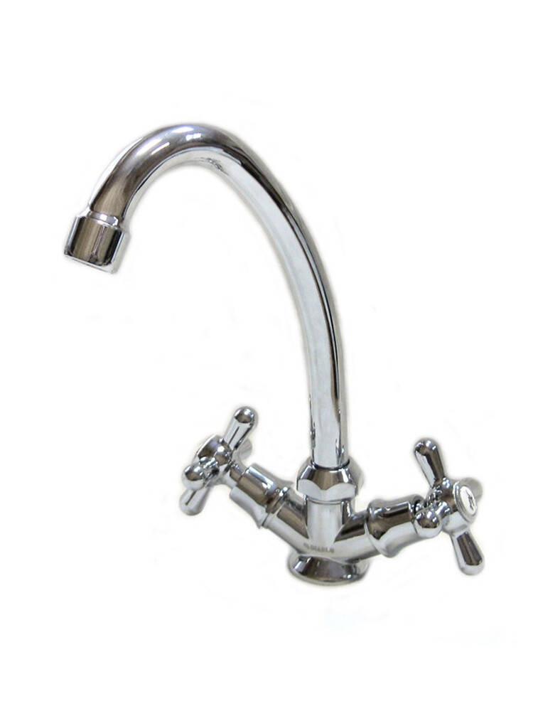 Смеситель Кухня DIABLO (рег.№377092) 1/2 м/к (090-R 12) пласт. маховик Крест прямой 