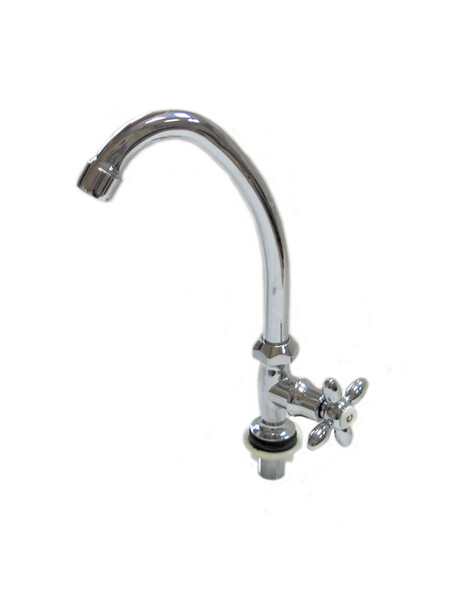 Смеситель Кухня DIABLO (рег.№377092) МОНО 1/2 м/к (080-R 82) пласт. маховик Крест Капля 