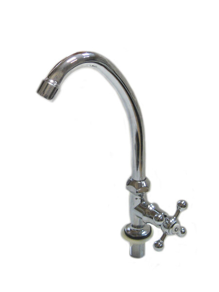 Смеситель Кухня DIABLO (рег.№377092) МОНО 1/2 м/к (080-R 11) пласт. маховик Крест 