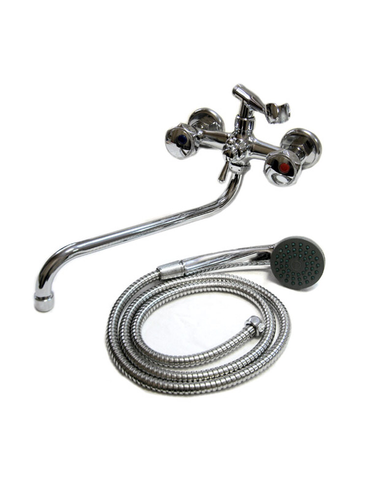 Смеситель Ванна DIABLO (рег.№377092) 1/2 м/к (070-R 06) пласт. маховик Мария 