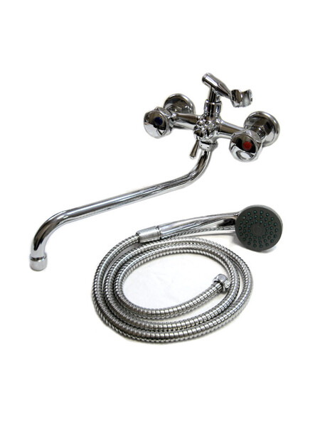 Смеситель Ванна DIABLO (рег.№377092) 1/2 м/к (070-R 06) пласт. маховик Мария 