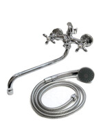 Смеситель Ванна DIABLO (рег.№377092) 1/2 м/к (070-R 82) пласт. маховик Крест Капля 