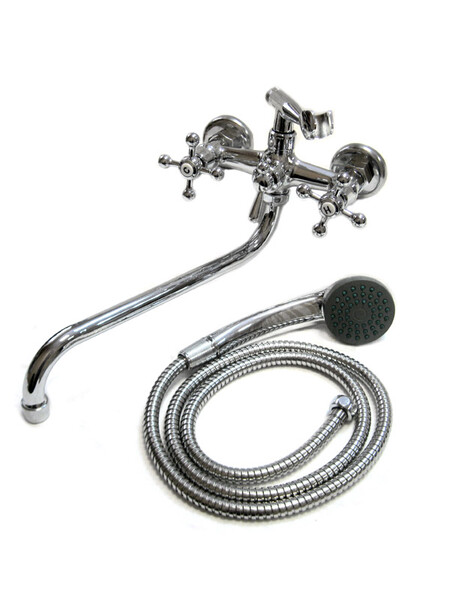 Смеситель Ванна DIABLO (рег.№377092) 1/2 м/к (070-R 11) пласт. маховик Крест 