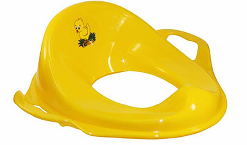 НАСАДКА на унитаз детская С ручками пластик (жёлтый) 