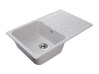 Мойка для кухни GranFest QUARZ GF-QUARZ 78 чаша+крыло 740*480 мм без сифона (78 серый)