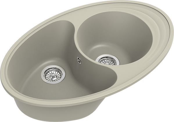 Мойка EWIGSTEIN Elegant W90KF 820*520 1.5 чаши +крыло (топаз)