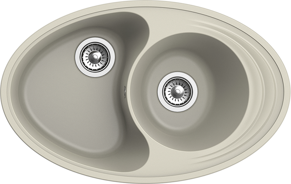 Мойка EWIGSTEIN Elegant W90KF 820*520 1.5 чаши +крыло (топаз)