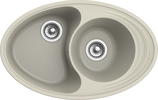 Мойка EWIGSTEIN Elegant W90KF 820*520 1.5 чаши +крыло (топаз)