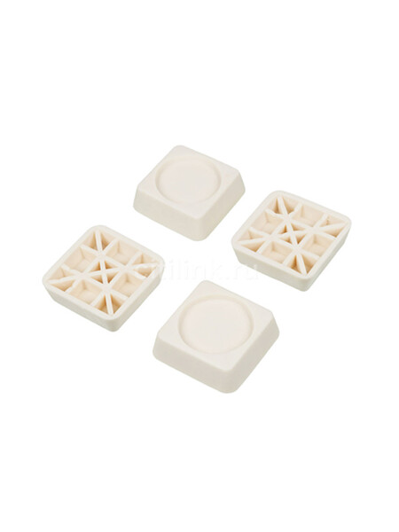 Подставка для стиральной машины и холодильника Антивибрационная (4шт) (квадрат)