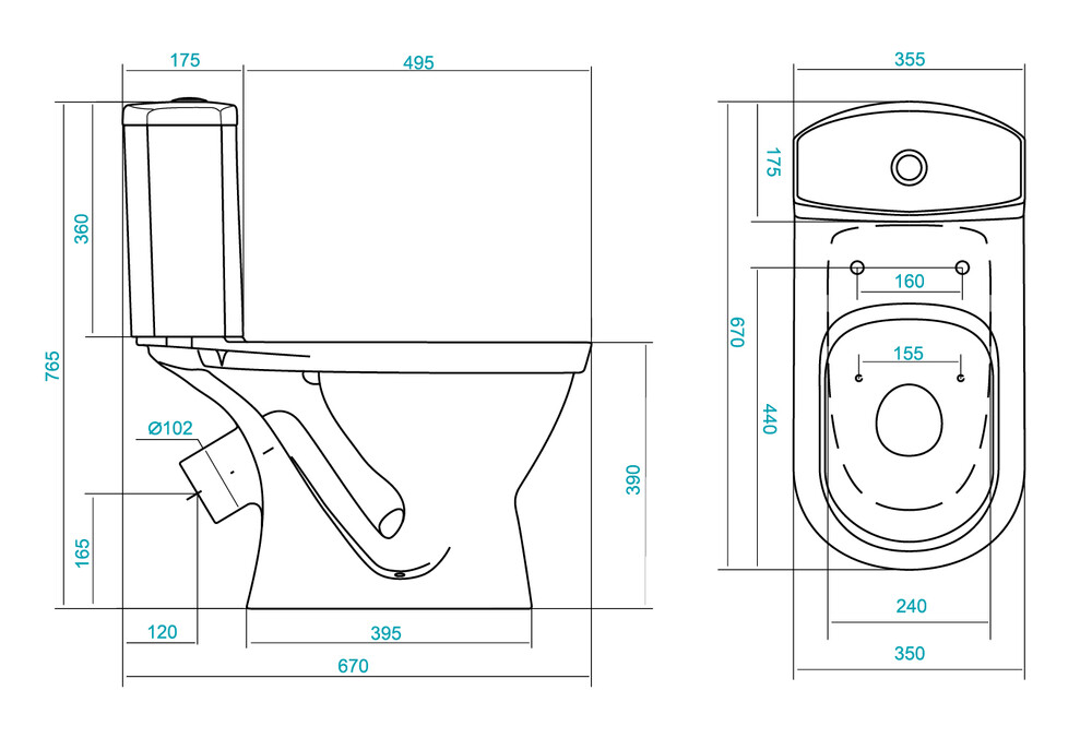 Унитаз-компакт "Алькор" (АНТИВСПЛЕСК, косой вып., с 2-кн. арм., нижн. подв., сиденье ПОЛИПРОПИЛЕН) 1WH302196