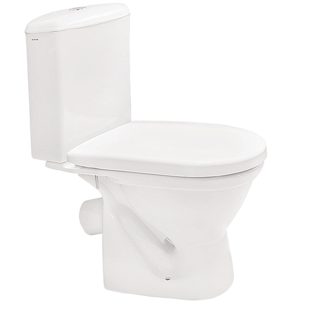 Унитаз-компакт "Алькор" (АНТИВСПЛЕСК, косой вып., с 2-кн. арм., нижн. подв., сиденье ПОЛИПРОПИЛЕН) 1WH302196