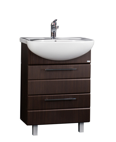 Подстолье SANTREK HOME "Корро 60" (венге) 2 ящика под умыв. "Эрика 61" 577х800х282