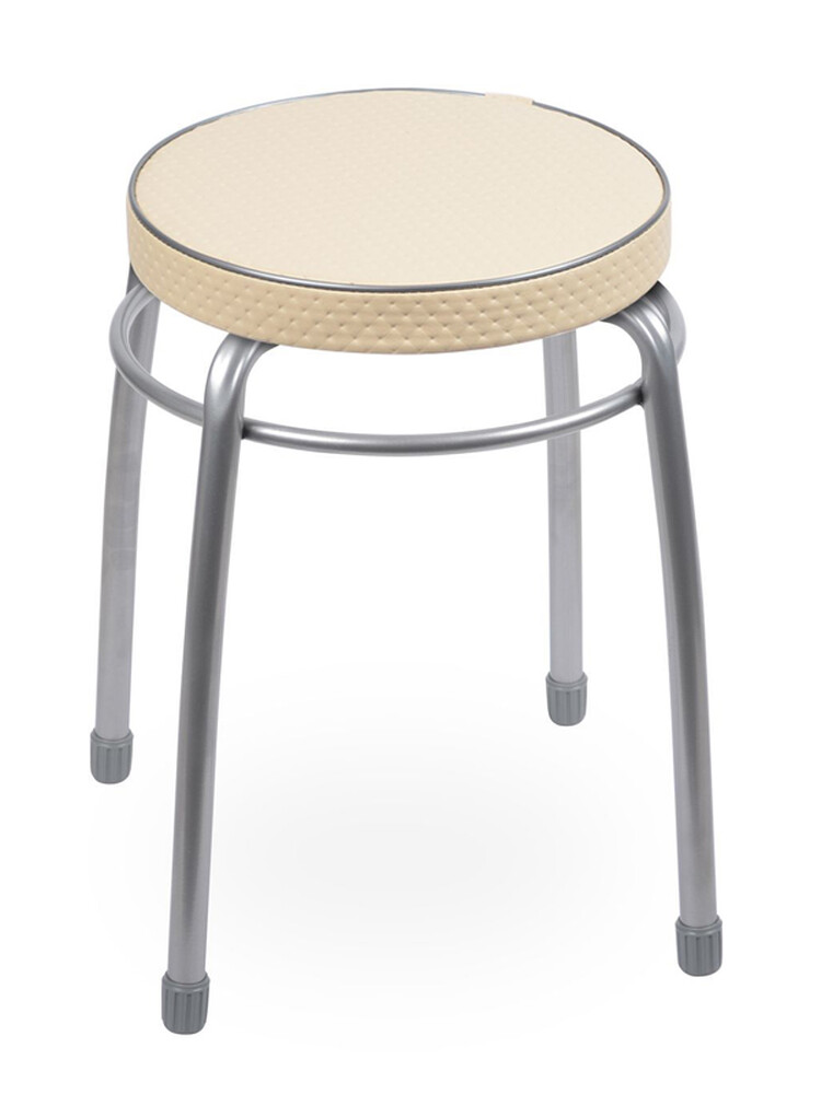 Табурет Элит КРУГ винилискожа Слоновая кость ТЭЛ1/СК NIKA