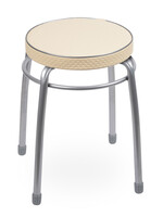 Табурет Элит КРУГ винилискожа Слоновая кость ТЭЛ1/СК NIKA