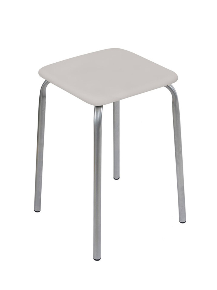Табурет Эконом КВАДРАТ винилискожа Серый ТЭ3/С NIKA
