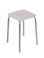 Табурет Эконом КВАДРАТ винилискожа Серый ТЭ3/С NIKA