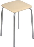 Табурет Эконом КВАДРАТ винилискожа Слоновая кость ТЭ3/СК NIKA