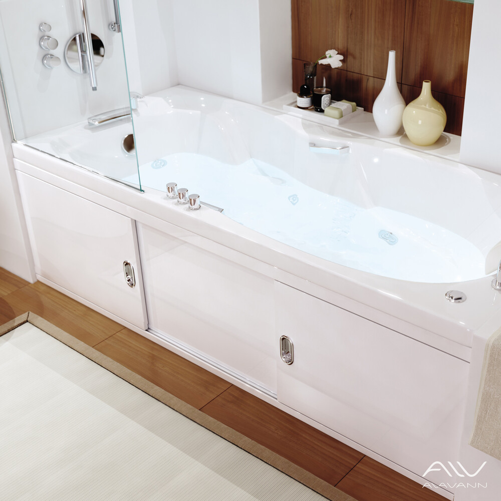 Экран под ванну 1,8 м купе МДФ Still (каркас из алюминия) Alavann