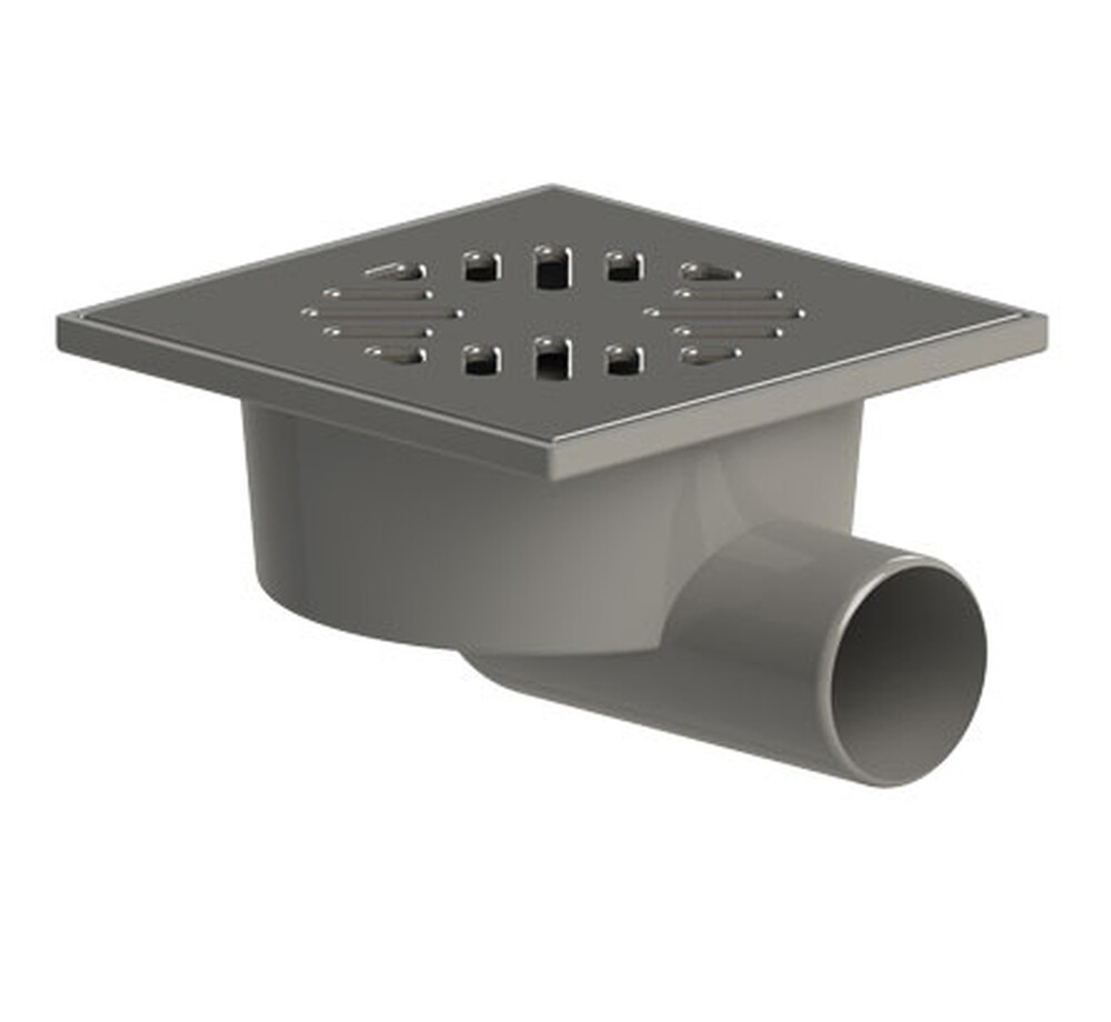 50 трап косой 15х15 с металл. решеткой "СУХОЙ" затвор (ТП 103.50-150 НSDS)