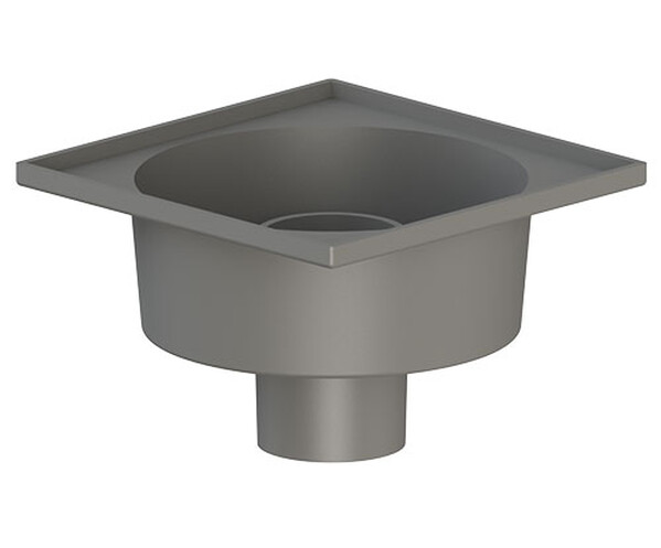 50 трап косой 15х15 с металл. решеткой "СУХОЙ" МЕХАНИЧЕСКИЙ затвор (ТП 103.50-150 НSMS)