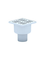 TA5204 Трап 50 вертикальный с решеткой из пластика 10*10