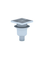 TA5712 Трап 50 вертикальный рег с решеткой из нержав стали 15*15