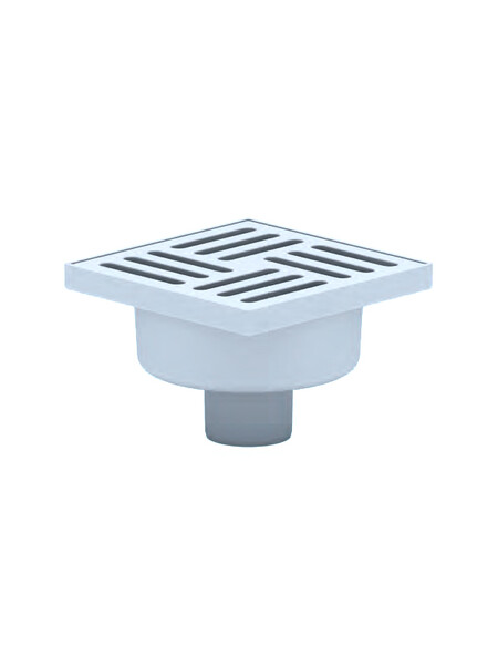 TA5210 Трап 50 вертикальный решетка 150*150 пласт