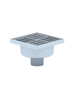 TA5212 Трап 50 вертикальный решетка из нержав стали 150*150